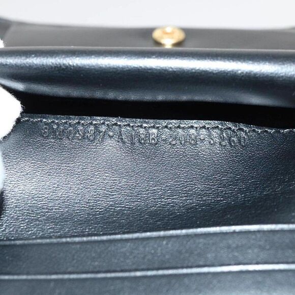 FENDI Wallet Leather Black F Logo with box - Picture 11 of 12